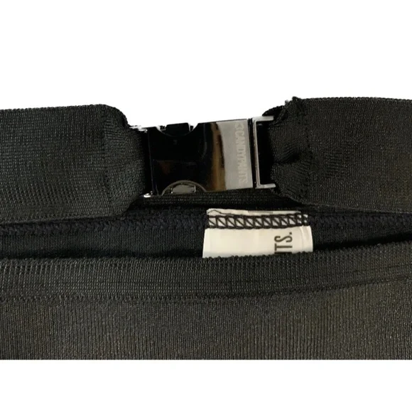 Candypants Exclusive Bandage High Leg Buckle Cut Out Black Bikini Bottom New - Picture 12 of 14